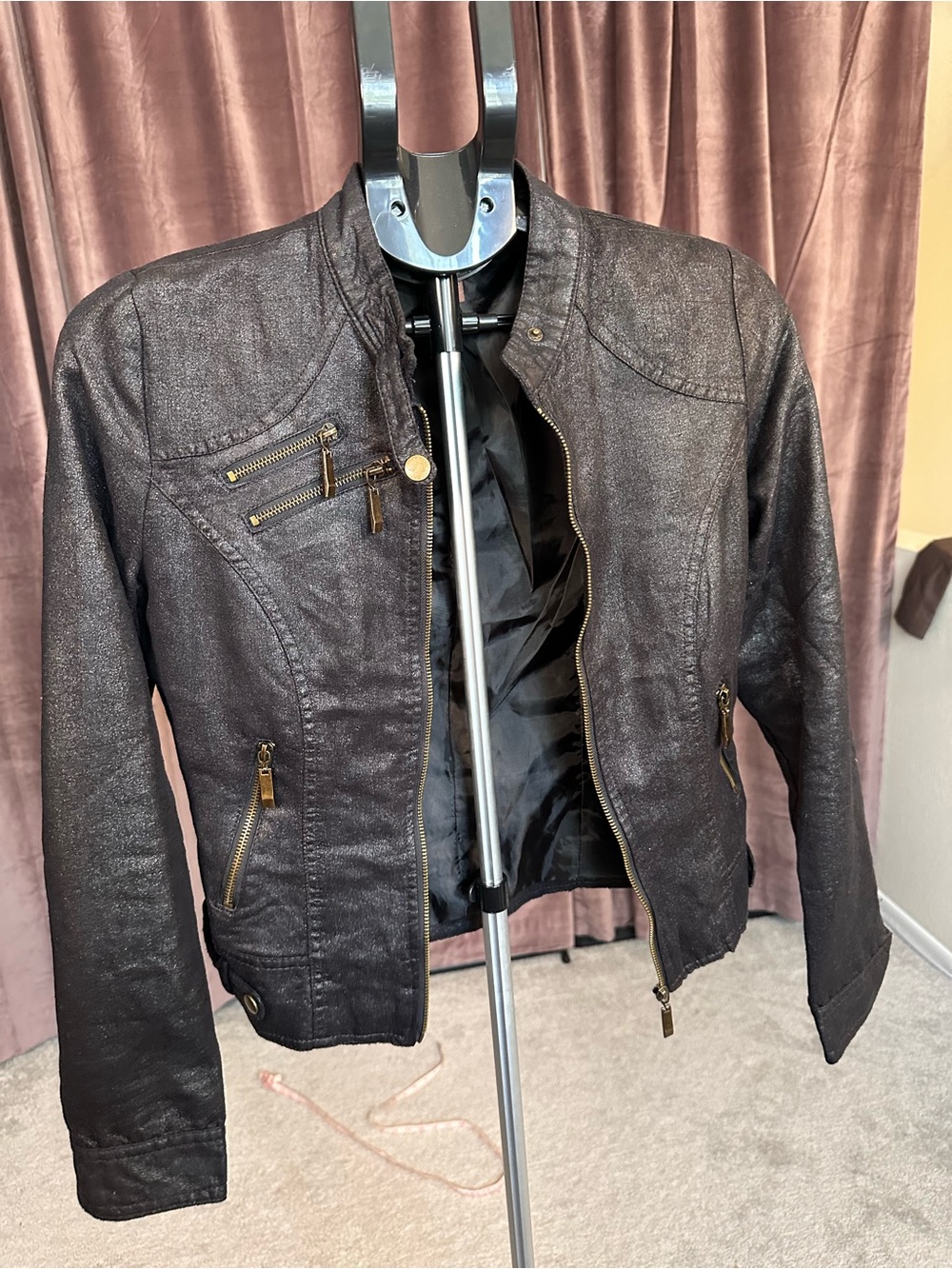 Classic Women's Black Moto Jacket